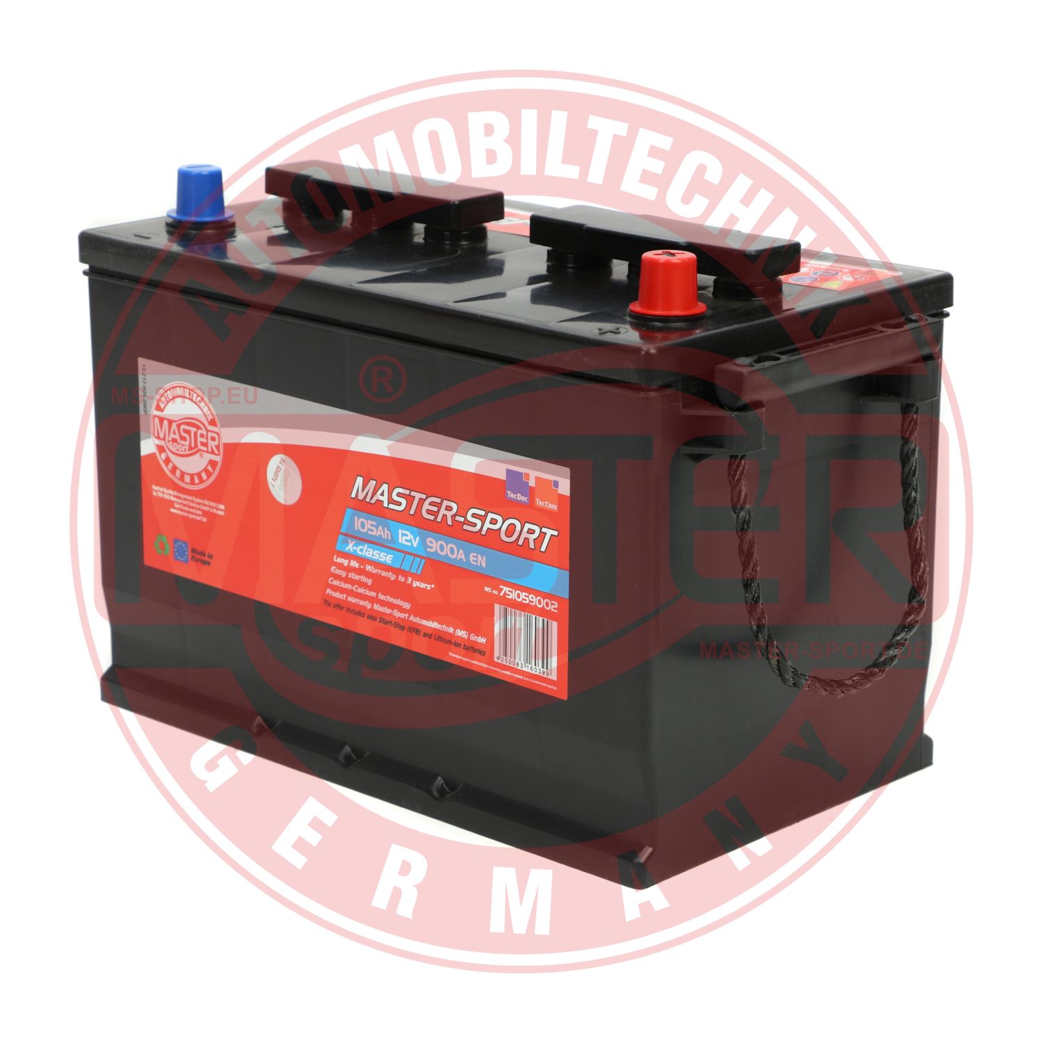 MASTER-SPORT GERMANY 751059002 Starter Battery for AGCO CASE IH CHALLENGER JCB JOHN DEERE KUBOTA LAND ROVER MASSEY FERGUSON